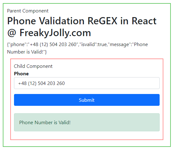 Phone Mobile Validation Using ReGex In React Js StackBlitz Example LaptrinhX